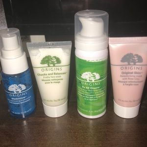ORIGINS skincare travel size skincare bundle